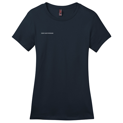 District Made Ladies Perfect Weight Crew Tee -- New Navy