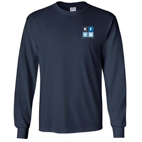 Gildan Ultra Cotton Longsleeve Basic T-Shirt -- Navy