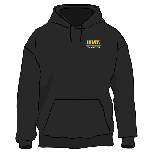 Hawkeye Teacher District V.I.T. Heavyweight Fleece Hoodie -- Black