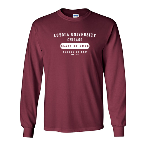 Class of 2026 Long sleeve -- Maroon