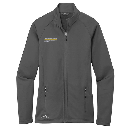 Eddie Bauer Ladies Smooth Fleece Base Layer Full-Zip -- Iron Gate