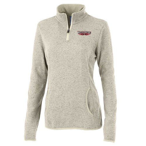 Charles River Womens Heathered Fleece Pullover -- Oatmeal Heather