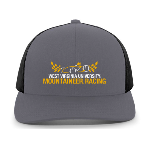Pacific Headwear Trucker Mesh Hat -- Graphite / Black / Graphite