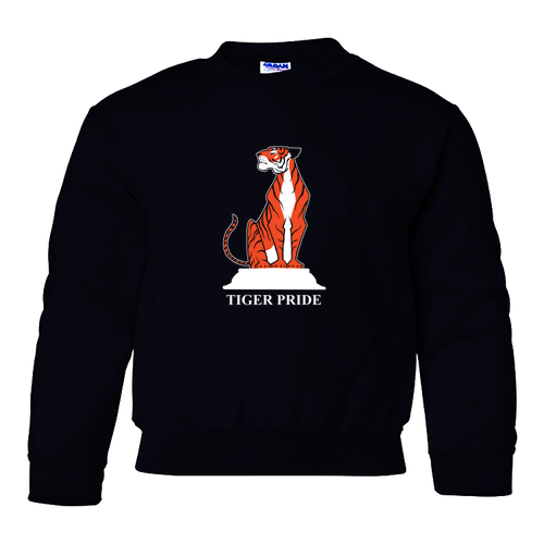 Gildan Heavy Blend Youth Crew Neck Sweatshirt -- Black