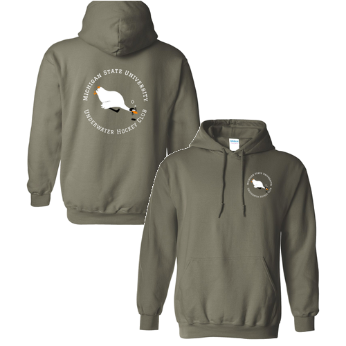 Gildan Heavy Blend Hooded Sweatshirt -- Military Green