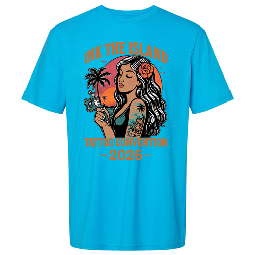 Sunset Adult T-Shirt -- Caribbean Mist