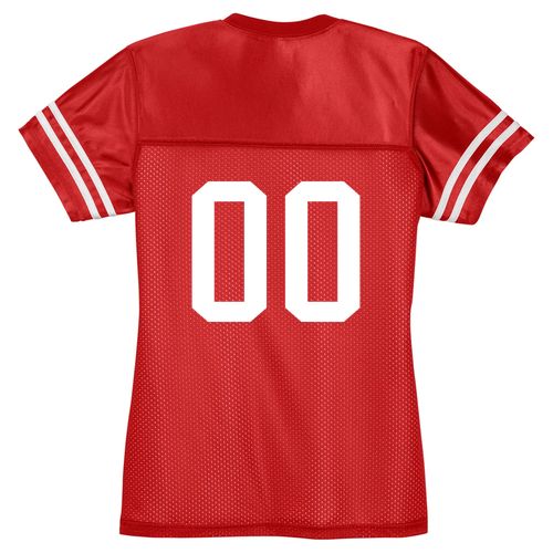Sport-Tek Ladies Posicharge Replica Jersey -- True Red / White