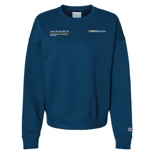 Champion Women's Powerblend Crewneck Sweatshirt -- Late Night Blue
