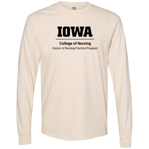 Doctor of Nursing Practice  Long Sleeve Tee -- Ivory