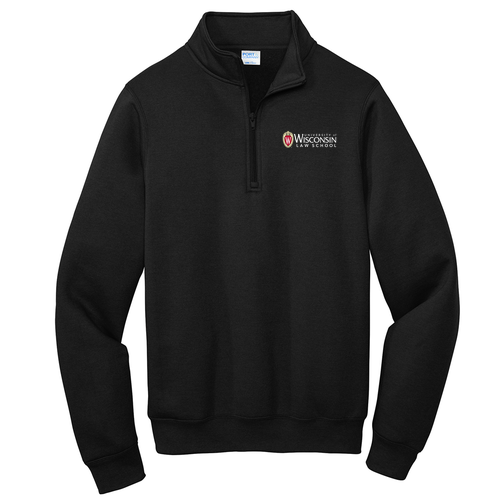 Port and Company Core Fleece Quarter-Zip Sweatshirt -- Jet Black (Embroidery)