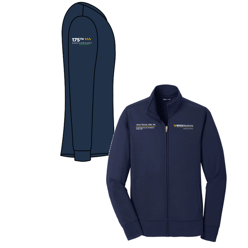 Sport Tek Ladies Sport Wick Fleece Full Zip Jacket -- Navy