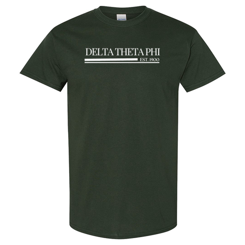Delta Theta Phi Heavy Cotton Basic T-Shirt -- Front Print Only