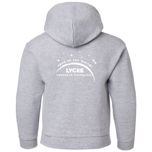 Youth Gildan Heavy Blend Hooded Sweatshirt -- Sport Grey