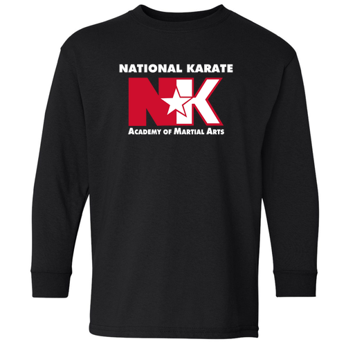 Gildan Youth Heavy Cotton Longsleeve -- Black