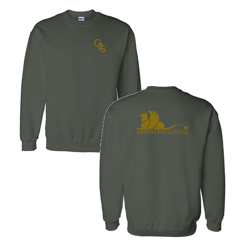 Gildan DryBlend Crew Neck Sweatshirt -- Forest Green