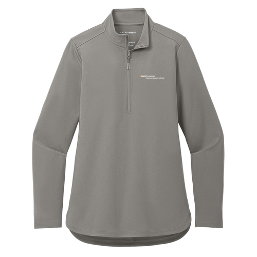 Port Authority Ladies C-Free Double Knit 1/4-Zip -- Smoke Grey