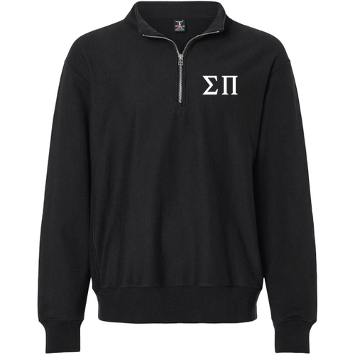 Embroidered Gildan Unisex Heavy Blend Quarter-Zip Sweatshirt -- Black