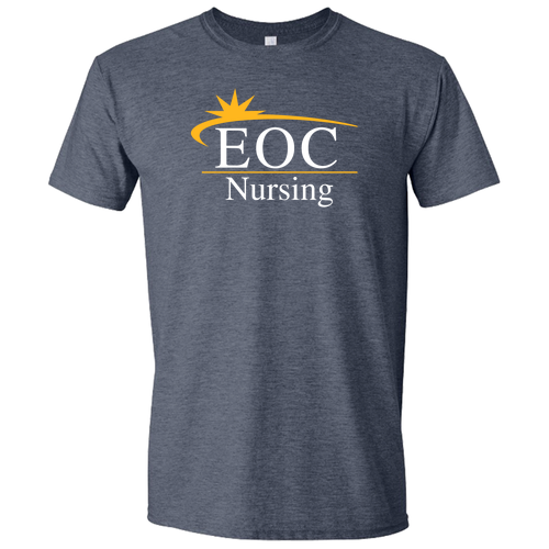 EOC Nursing Gildan SoftStyle T-Shirt -- Heather Navy