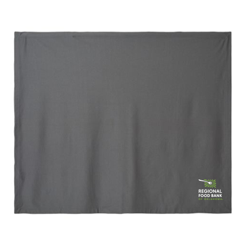GIldan Heavy Blend Fleece Stadium Blanket -- Charcoal