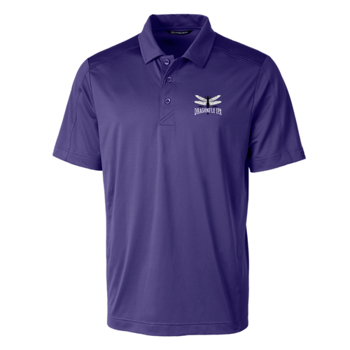 Cutter & Buck Prospect Textured Stretch Men's Short Sleeve Polo -- College Purple