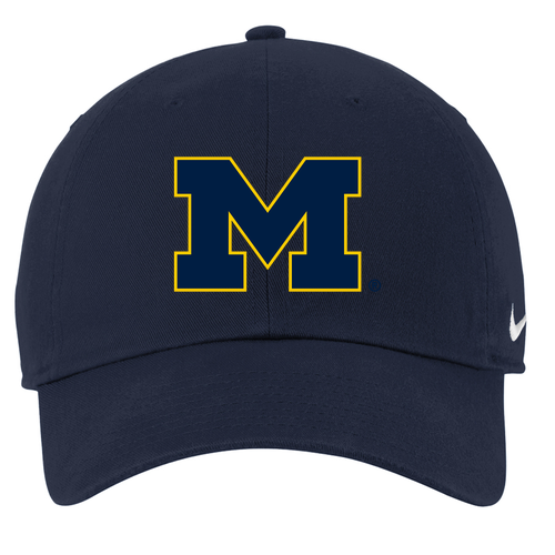 Nike Heritage Cotton Twill Cap -- College Navy EMBROIDERY