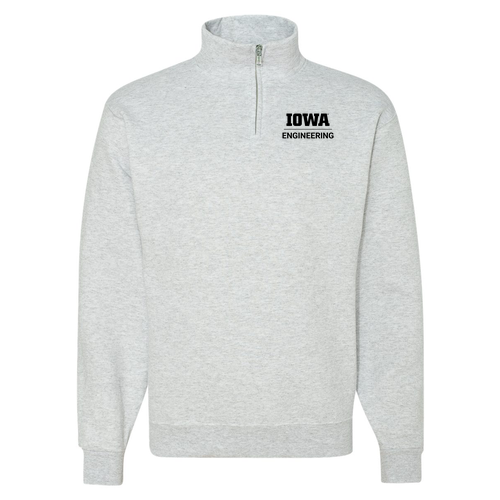 Jerzees 9.3 Oz 50/50 Nublend Quarter Zip Sweatshirt Adult -- Ash