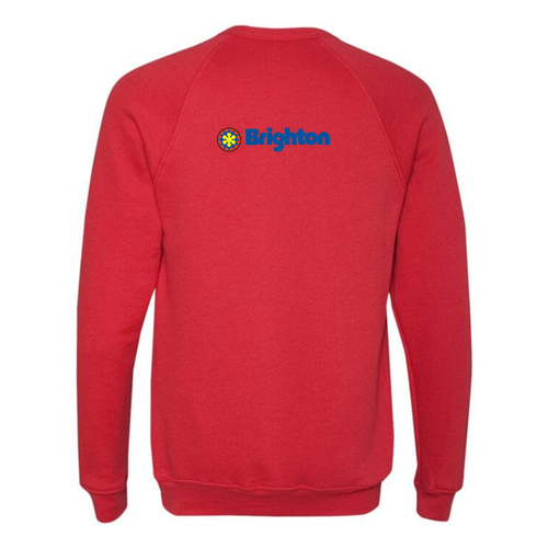 Brighton Logo 2 Full color -- Crewneck Sweatshirt Red