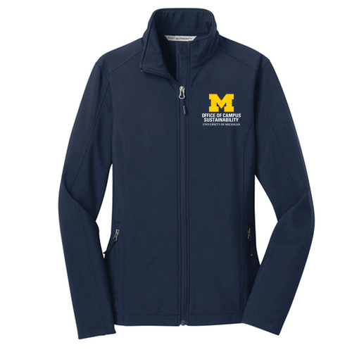 Ladies Port Authority Core Soft Shell Jacket -- Dress Blue Navy, $55