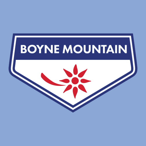 Boyne Mountain Logo 1 Full color -- Pullover hooded sweatshirt Carolina Blue