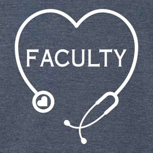 Faculty Bella+Canvas Unisex Heather Cvc Long Sleeve Tee- Heathers -- Heather Navy