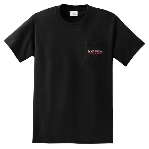Port and Company Pocket Tee -- Jet Black