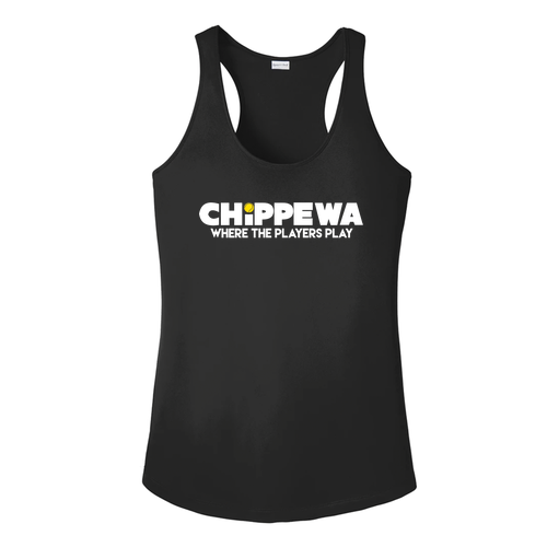 Ladies PosiCharge Competitor Racerback Tank -- Black