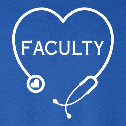 Faculty Bella Canvas Triblend Short Sleeve T-Shirt -- Solid True Royal Triblend