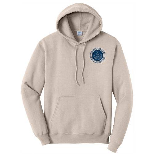 Port and Company Core Fleece Pullover Hooded Sweatshirt -- Light Sand