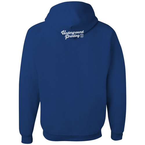 Jerzees 8 oz 50/50 Nublend Adult Hooded Sweatshirt -- Royal