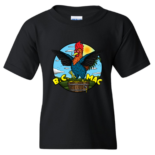 YOUTH Gildan Heavy Cotton Basic T-Shirt -- Black