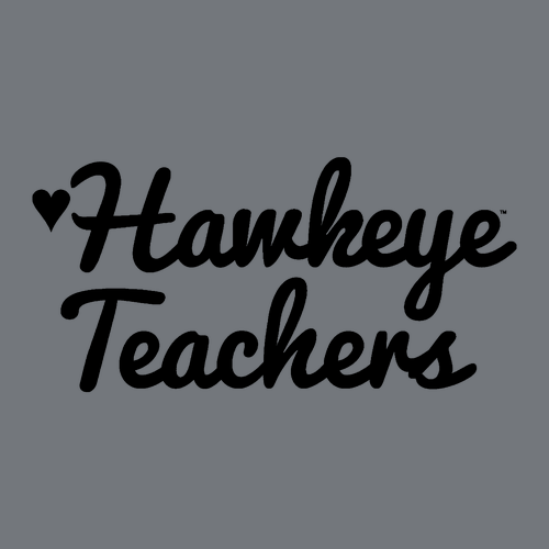 Hawkeye Teachers Comfort Colors Garment Dyed Hooded Pullover Sweatshirt -- Grey