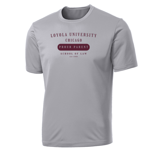 Class of '26 Proud Parents Performance Tee -- Silver