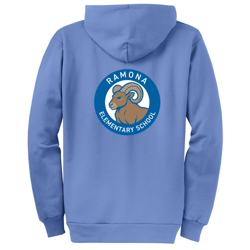 Port and Company Classic Full Zip Hooded Sweatshirt -- Carolina Blue