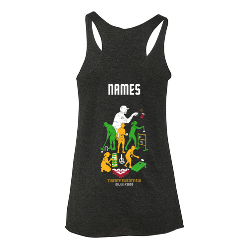 Next Level Apparel Ladies Tri Blend Racerback Tank -- Vintage Black