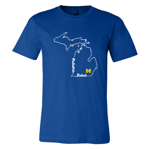 Mens/Unisex Bella Canvas Soft Fitted Jersey T-Shirt -- True Royal