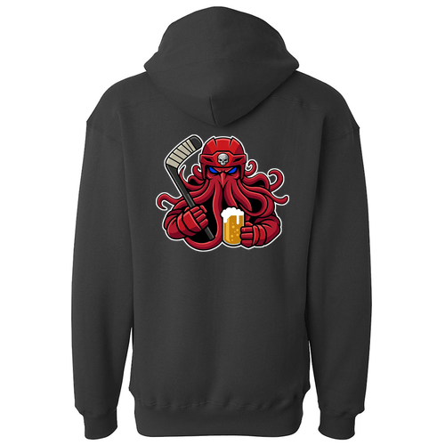 J America Sport Lace Hooded Sweatshirt -- Black