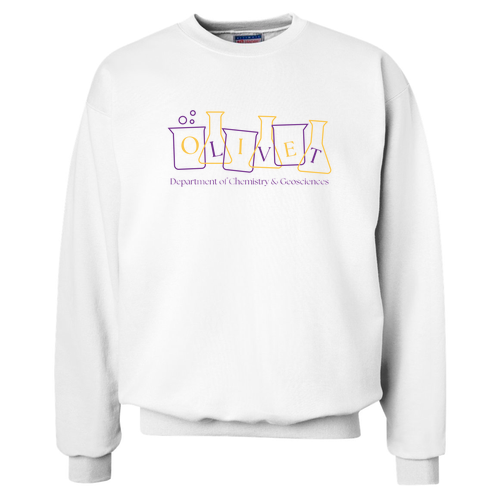 Hanes 90/10 Ultimate Cotton Crew Sweat -- White