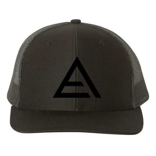Richardson Snapback Trucker Cap -- Black