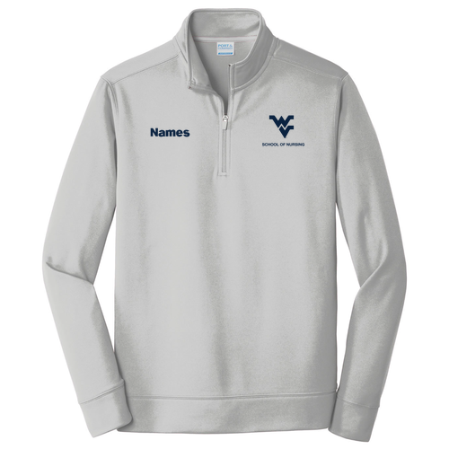Port & Company Performance Fleece 1/4-Zip Pullover Sweatshirt -- Silver