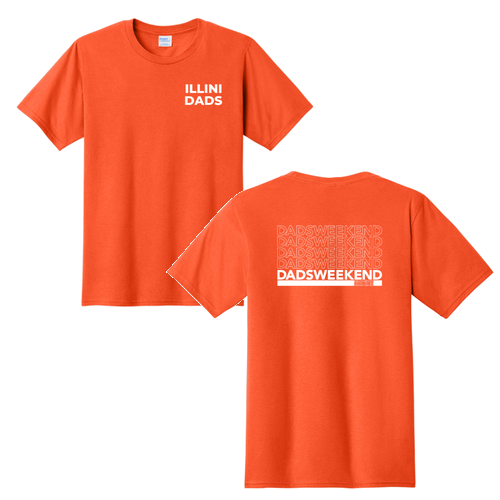 Dad's Weekend Short Sleeve Tee -- Orange