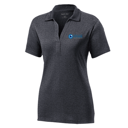 Sport-Tek Ladies Heather Contender Polo -- Graphite Heather