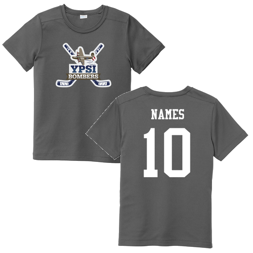 Sport-Tek Youth Posi-UV Pro Tee -- Dark Smoke Grey