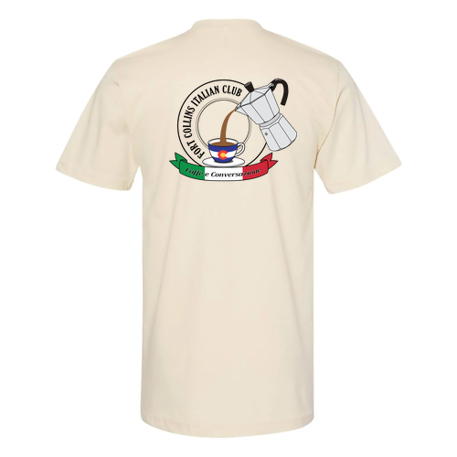 100% Cotton T-shirts -- Men’s styling -- Cream