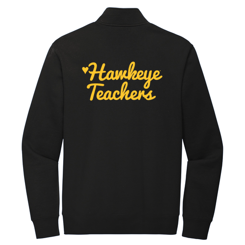 Hawkeye Teacher District V.I.T. Fleece 1 / 4-Zip -- Black